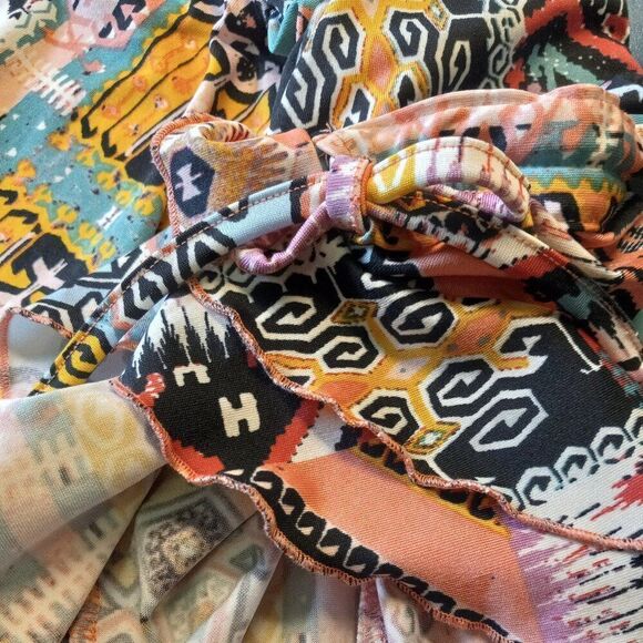 Robert Louis 3X Abstract Design Swing Dress/Tunic Countrycore Kitsch - Picture 7 of 7